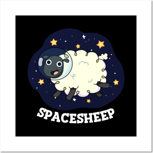 Space Sheep Cute Astronaut Space Sheep Puns Posters and Art